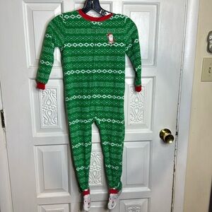 Carter’s Boys Santa Christmas Footed Feet One Piece Size 5T